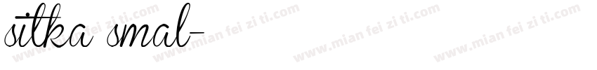 sitka smal字体转换